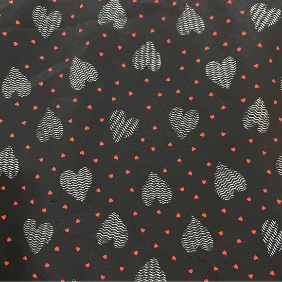 Bozzolo Sleeveless Heart Print High Low Open Back Red Black & White Top Size S - Picture 8 of 12